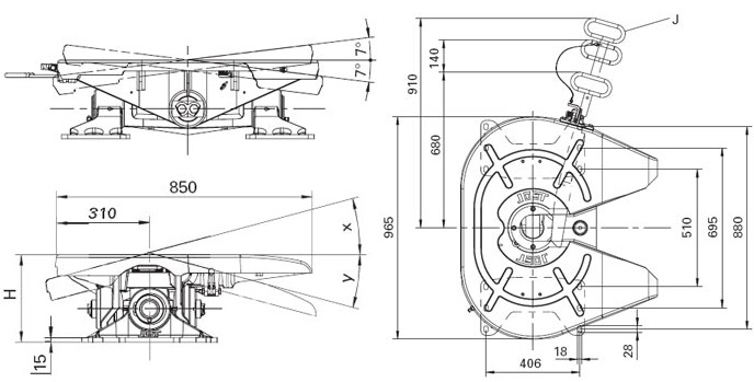 Седельно-сцепное устройство JOST JSK38G1 2" (ССУ), высота 290 мм